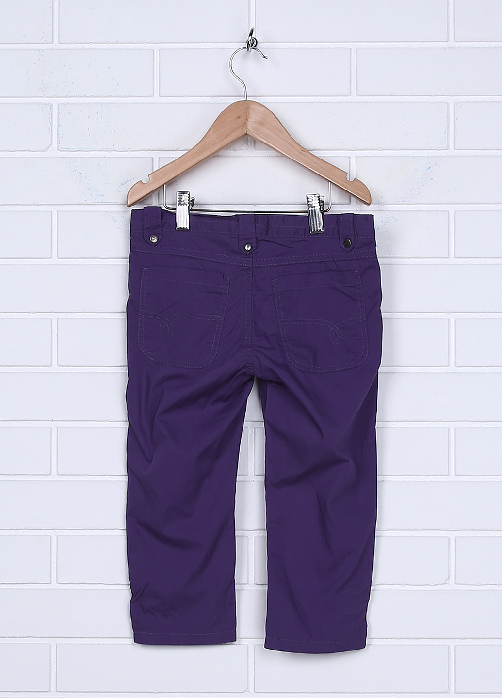 Фиолетовые кэжуал летние со средней талией брюки Canada House
