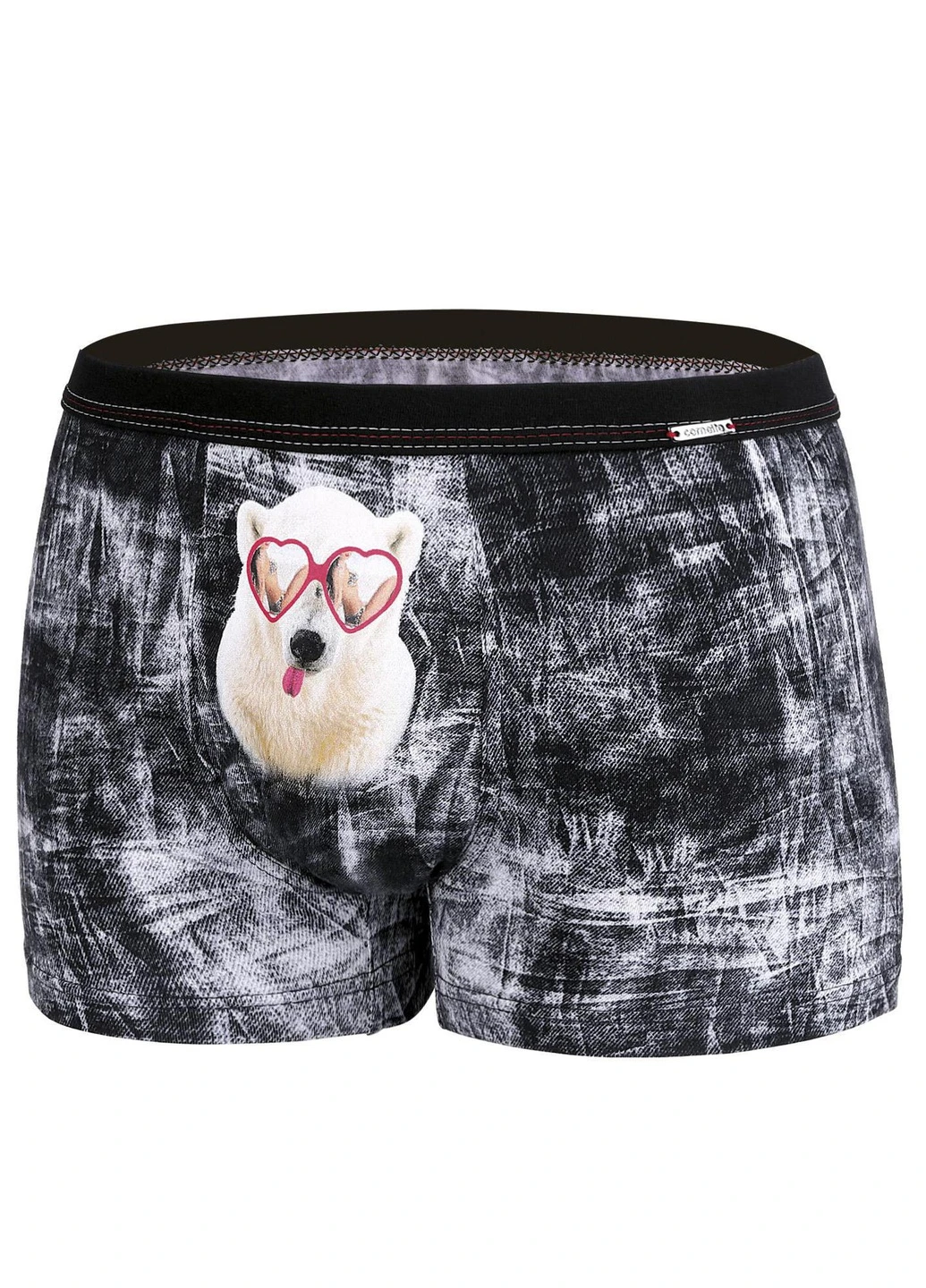 Труси-шорти чоловічі Valentine 63 Glasses XXL чорний 010-20 Cornette (254317052)