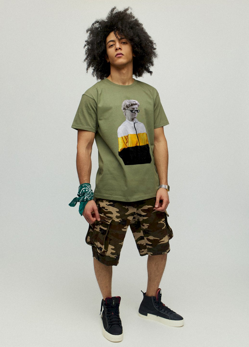 Хакі (оливкова) футболка чоловіча YAPPI