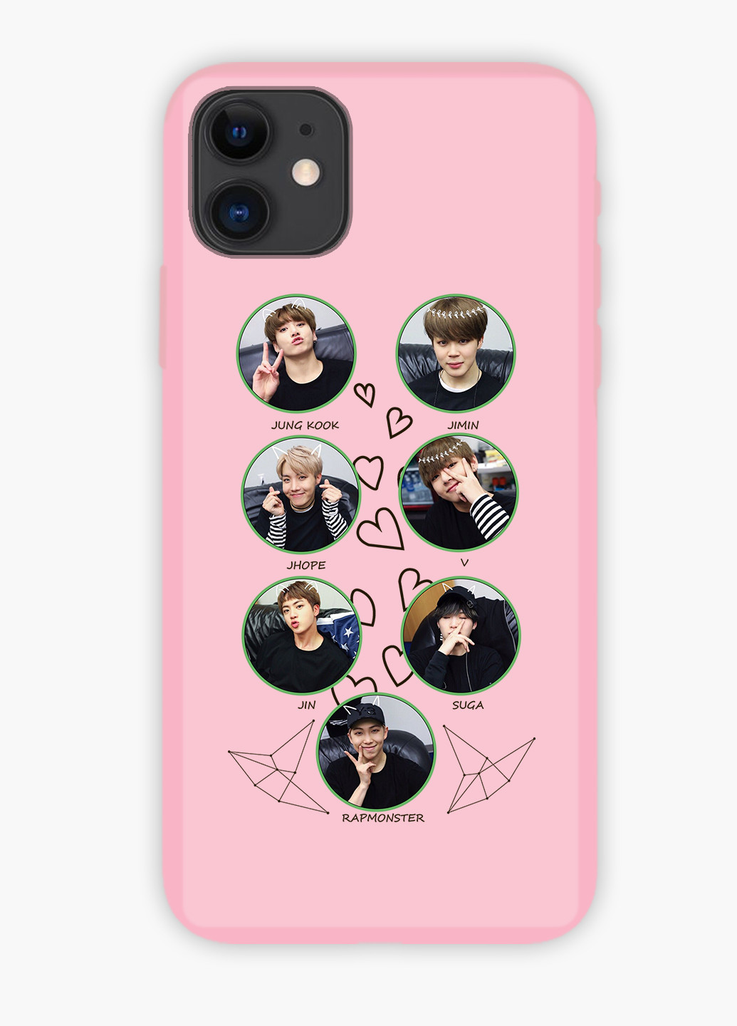 Чехол силиконовый Apple Iphone 8 БТС (BTS) (6151-1167) MobiPrint (219333605)