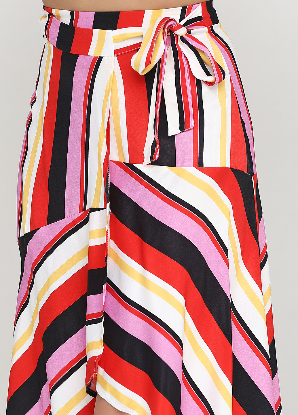 Разноцветная кэжуал в полоску юбка Bershka миди