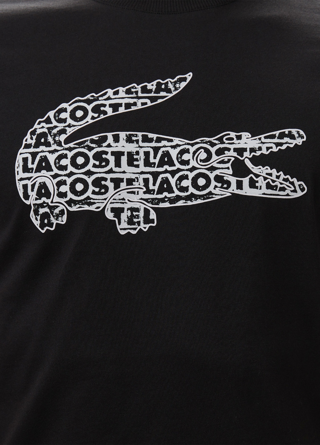 Чорна футболка Lacoste