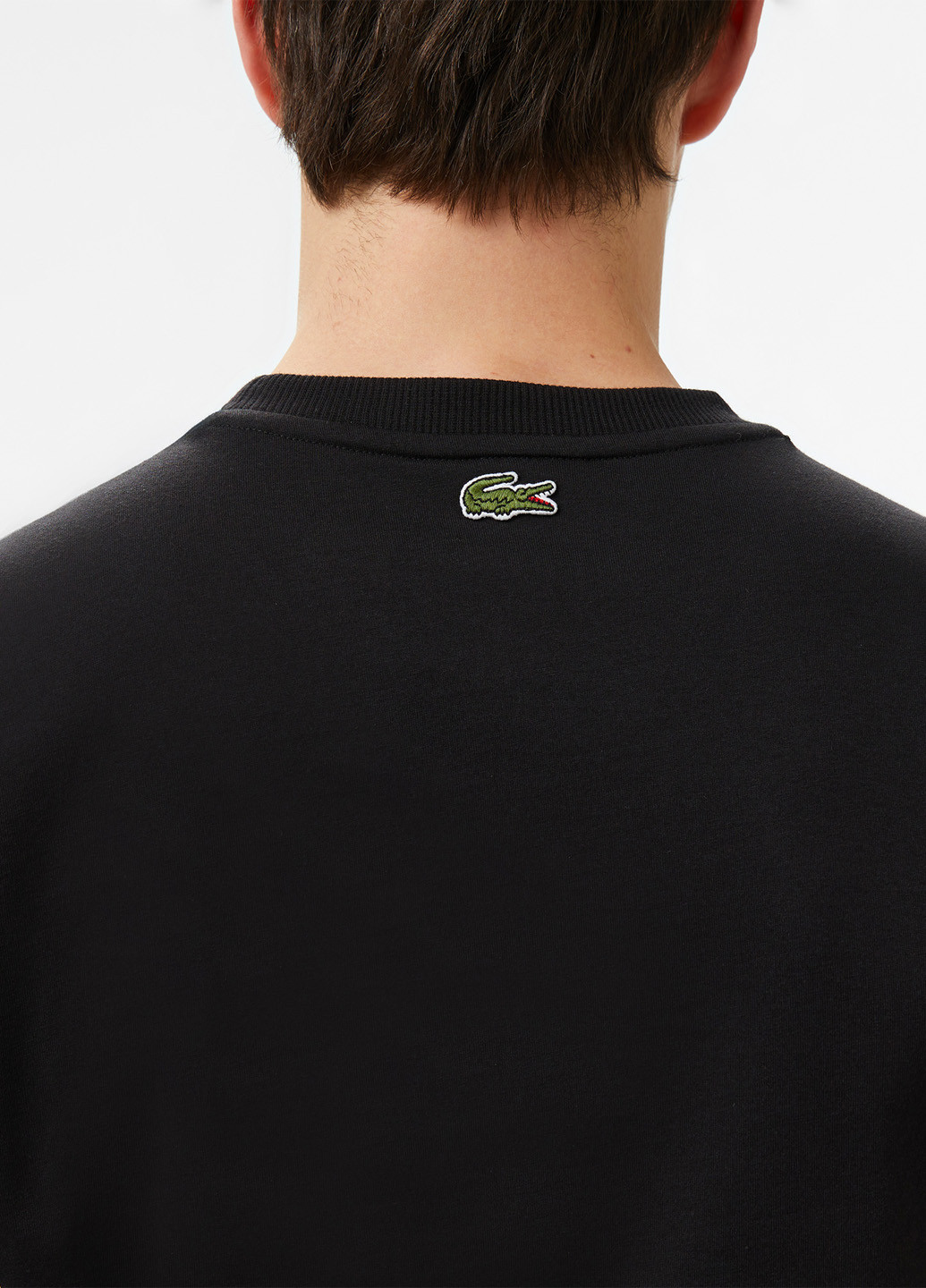 Чорна футболка Lacoste