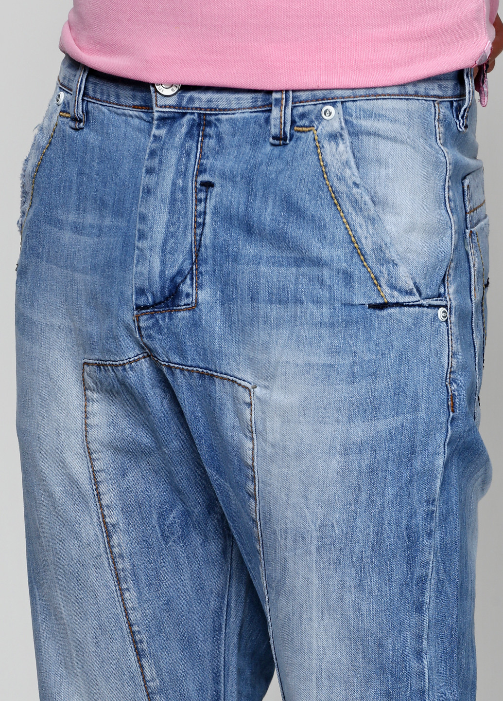 Синие демисезонные прямые джинсы Infors