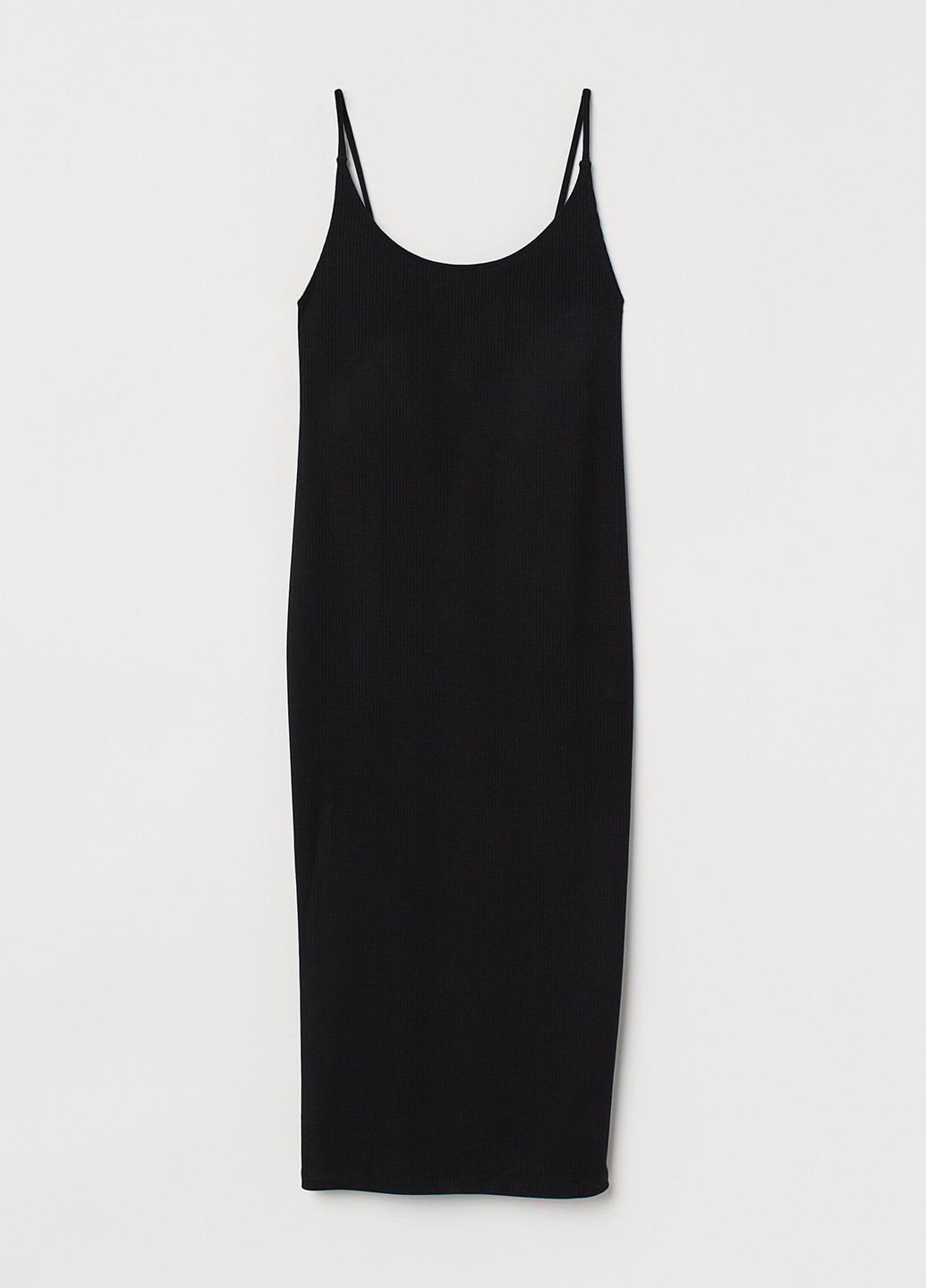 Черное кэжуал платье футляр H&M однотонное