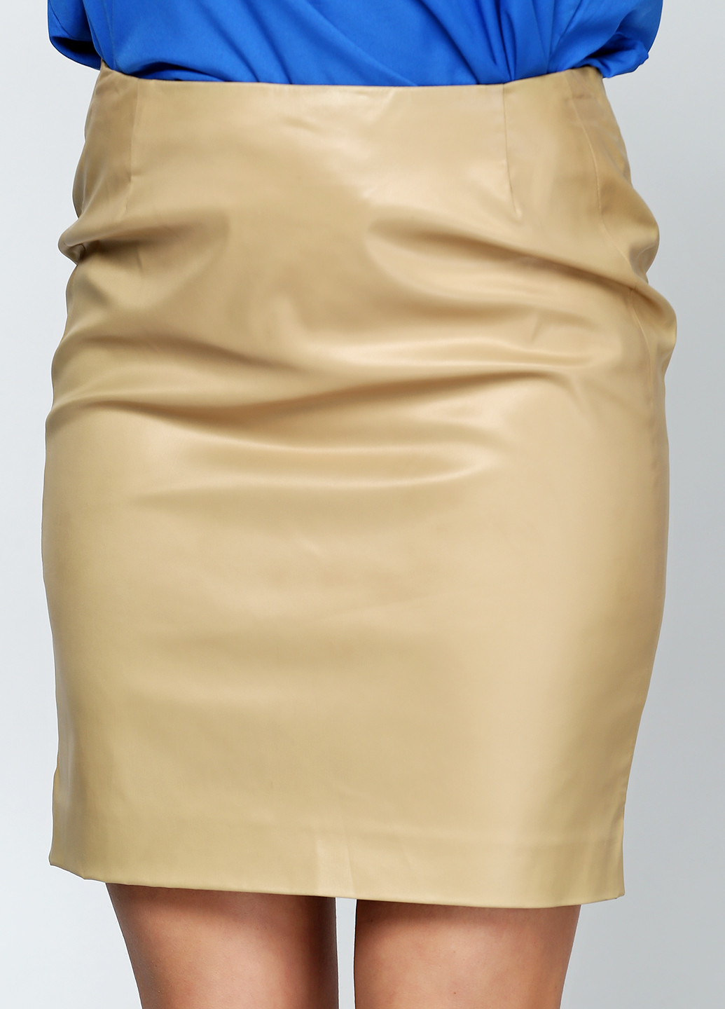 Бежевая кэжуал однотонная юбка Richmond карандаш