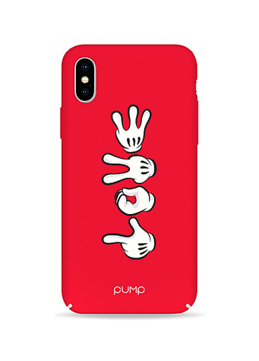 Чехол Tender Touch Case for iPhone X/XS Hands Mickey Love Pump tender touch case для iphone x/xs hands mickey love (136993623)