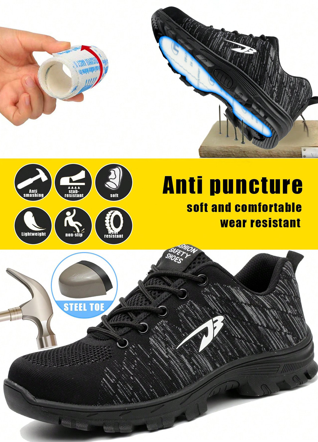 Черные всесезонные обувь SHEIN