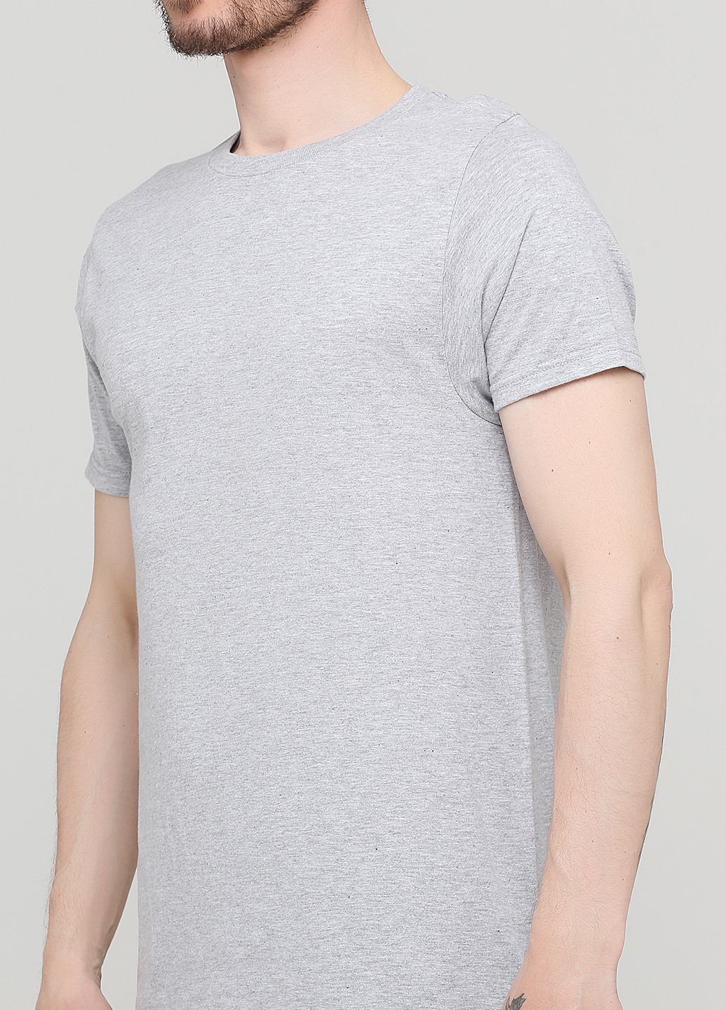Светло-серая летняя футболка Optima
