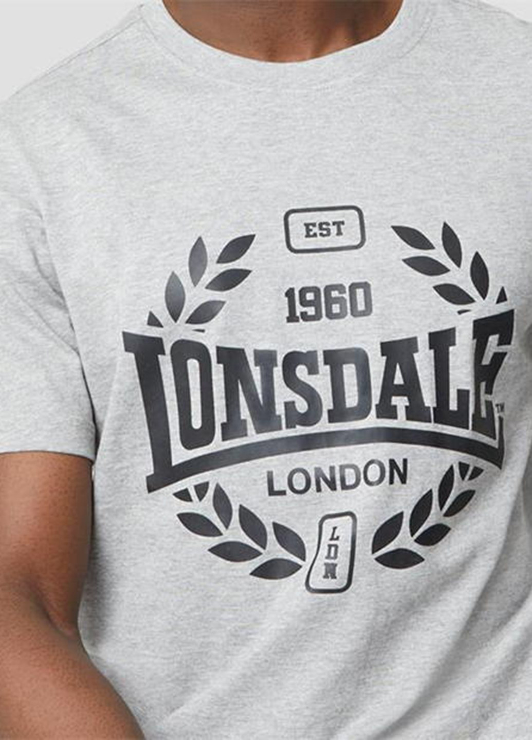 Світло-сіра футболка Lonsdale