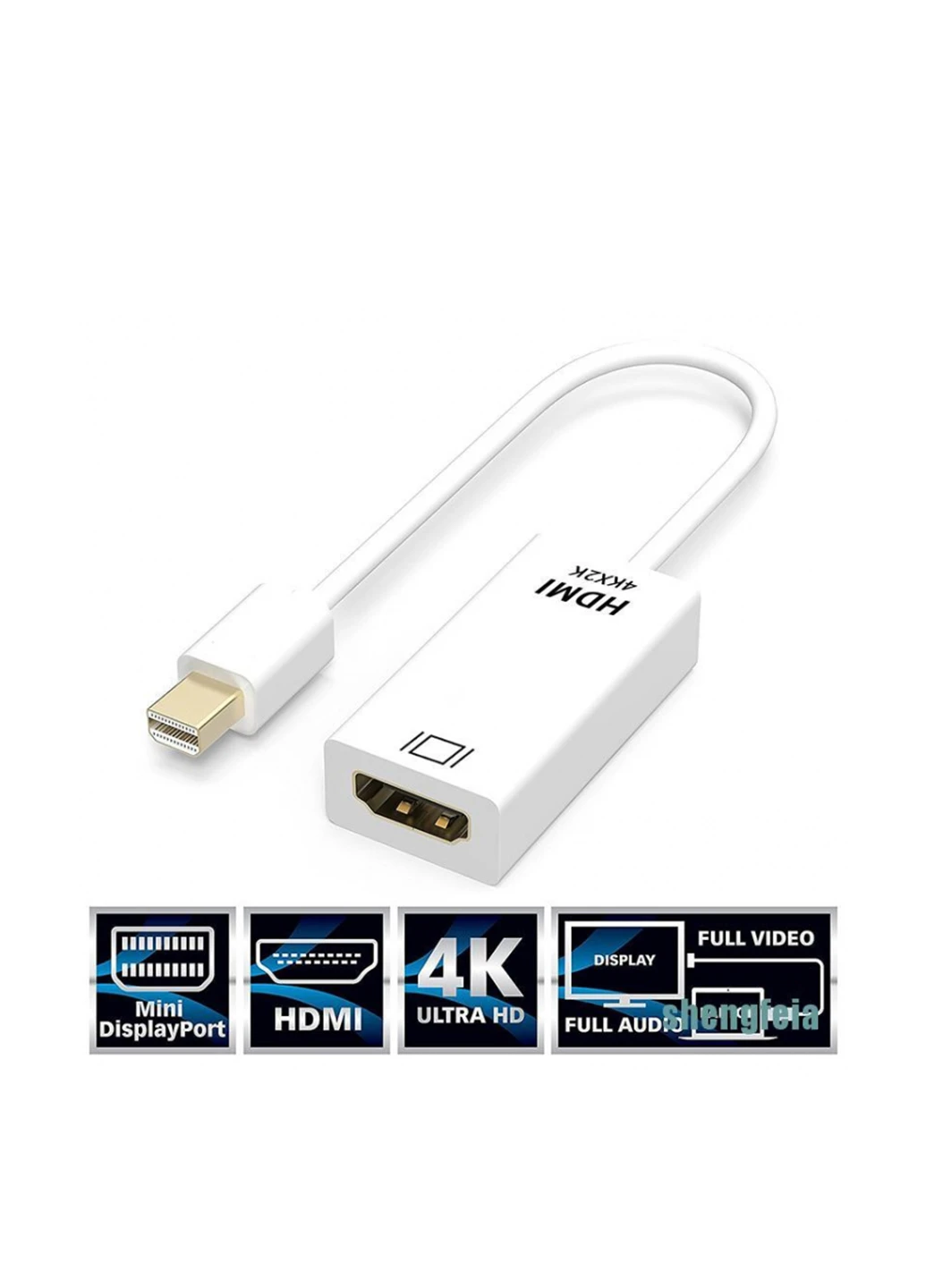 Кабель-перехідник mini Hdmi to DisplayPort, 25 см Forus (253646414)