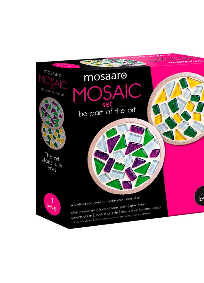 Стеклянная мозаика Cup Coaster (Round) Подставка для чашек (круглые) MA1001 Mosaaro (253875994)