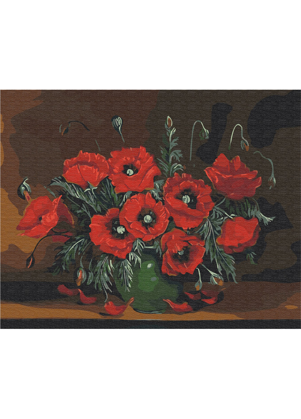 Картина по номерам "Натюрморт с маками" 40х50 см Brushme (216134928)