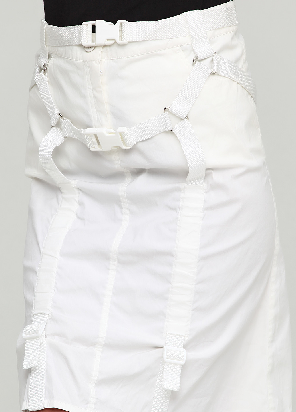 Белая кэжуал однотонная юбка Adele Fado мини