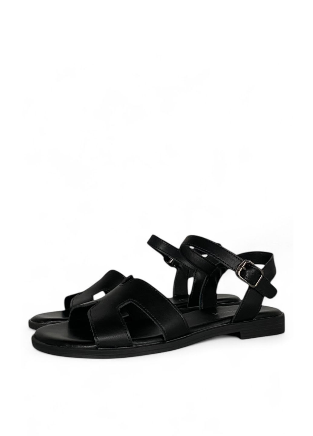 Черные босоножки Melanda.M с ремешком