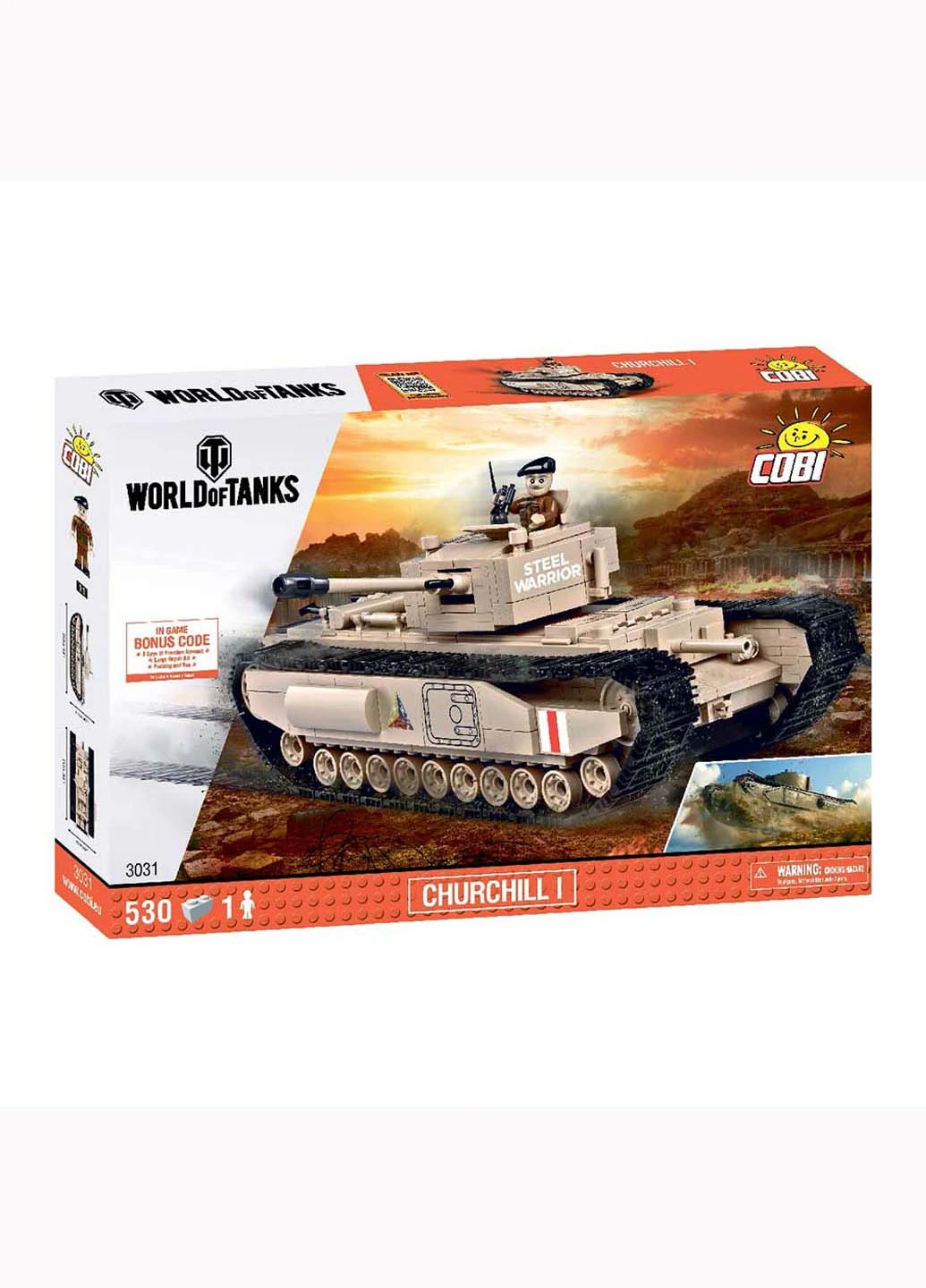 Конструктор Cobi World Of Tanks Mk IV Черчилль I 530 деталей (207383046)