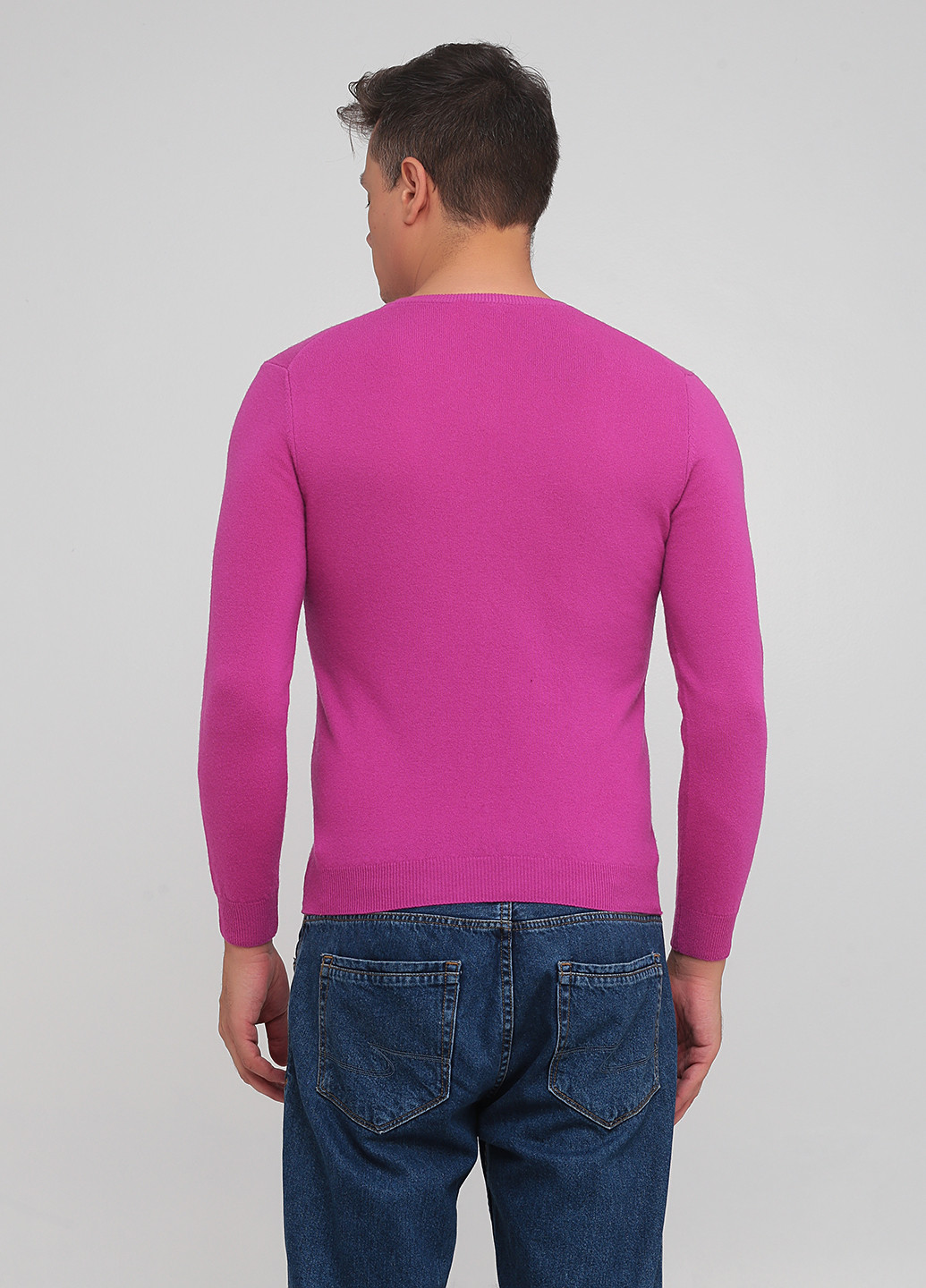 Фуксиновый демисезонный пуловер пуловер United Colors of Benetton