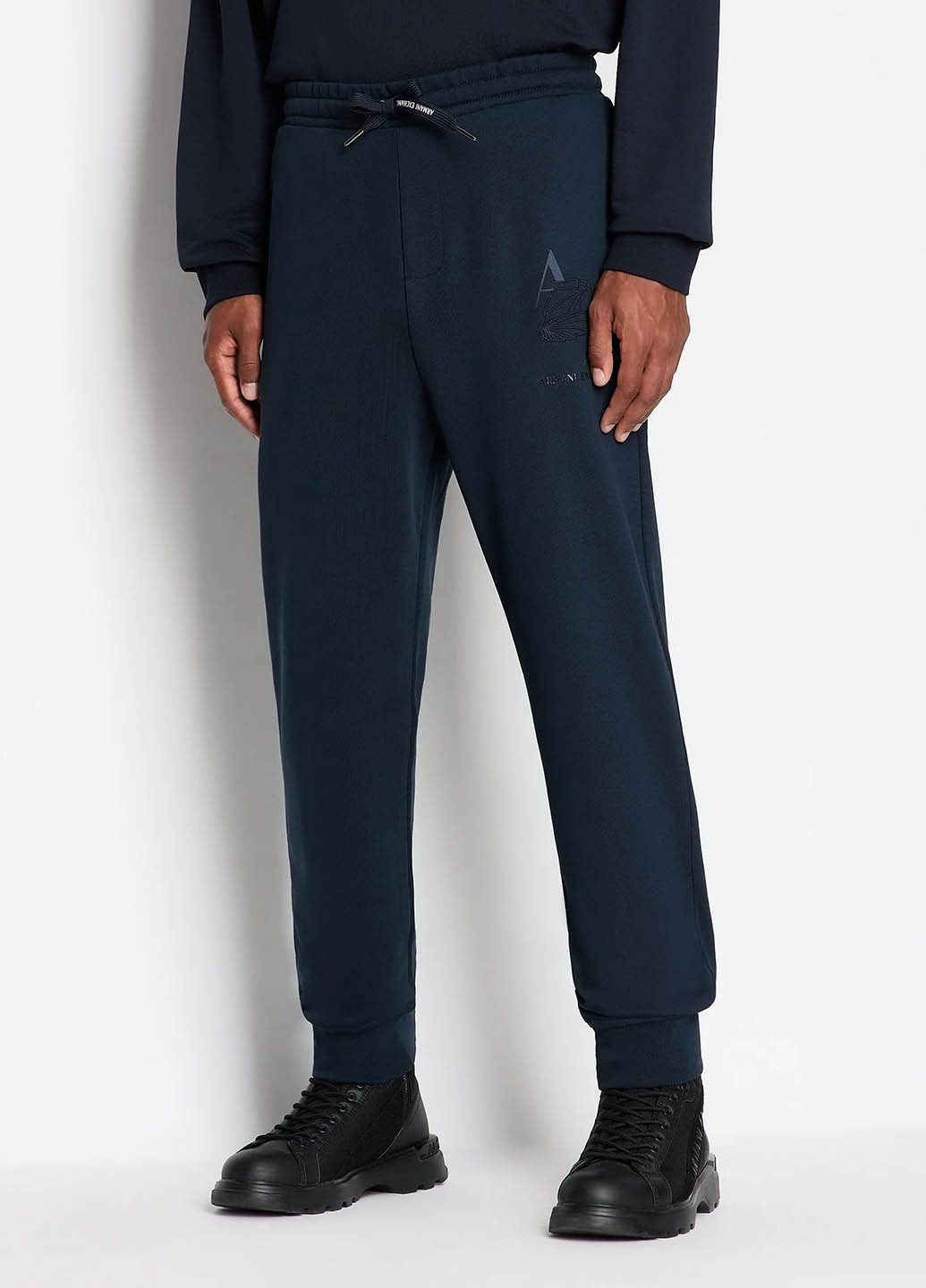 Синие спортивные демисезонные джоггеры брюки Armani Exchange
