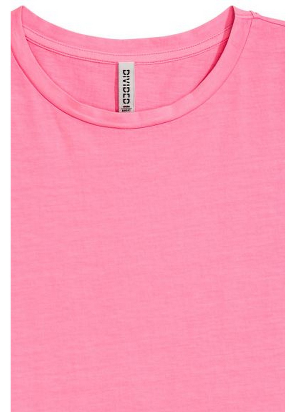 Розовое джинсовое платье H&M однотонное