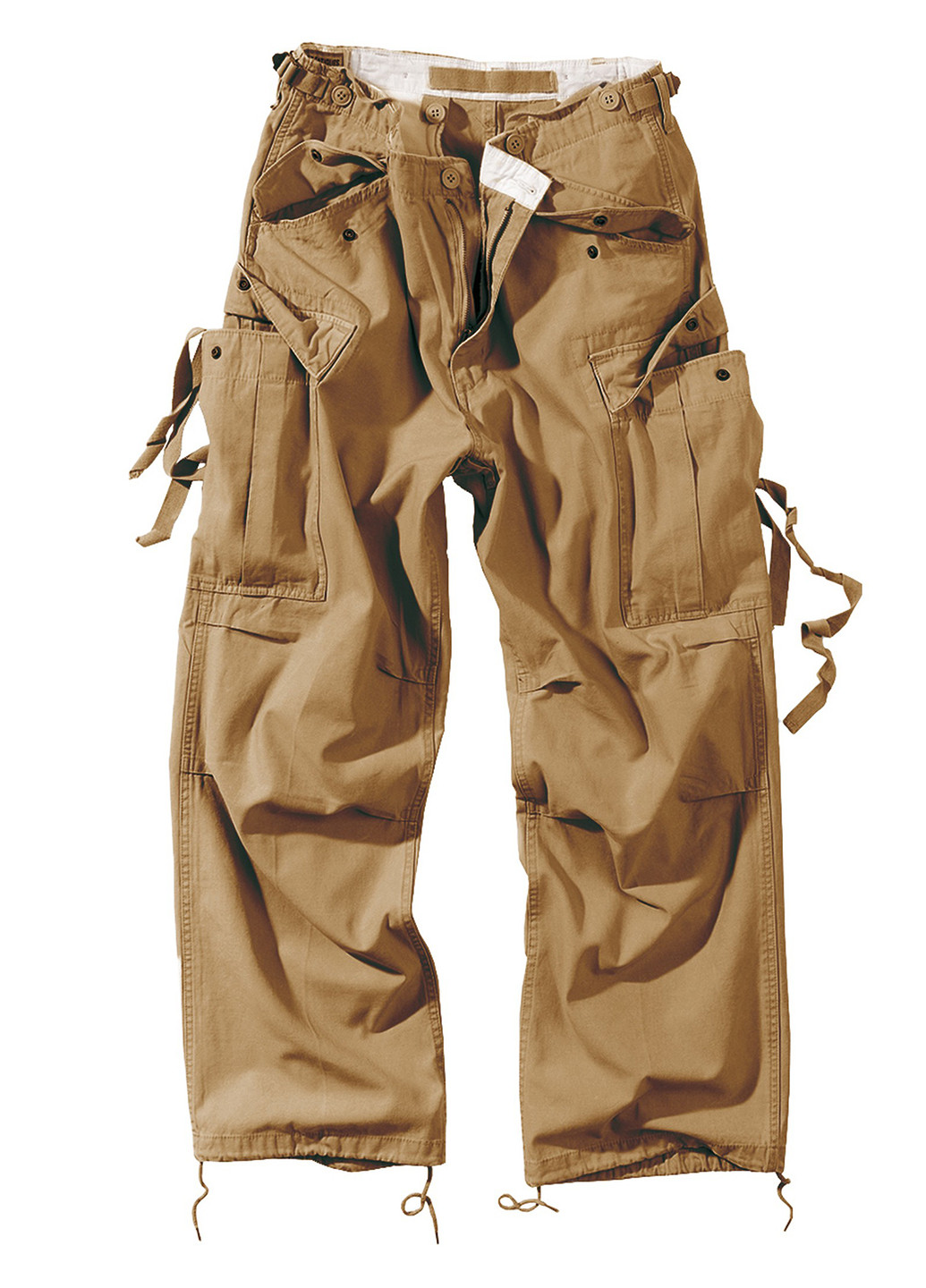 Песочные кэжуал демисезонные со средней талией брюки Surplus
