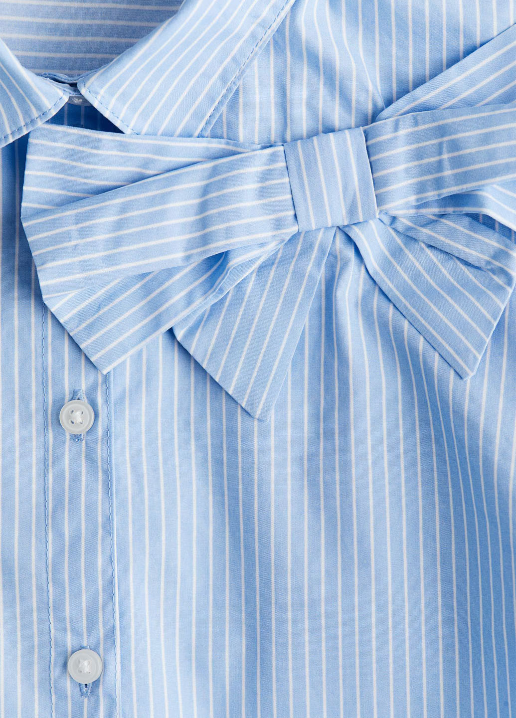 Голубой кэжуал рубашка в полоску H&M