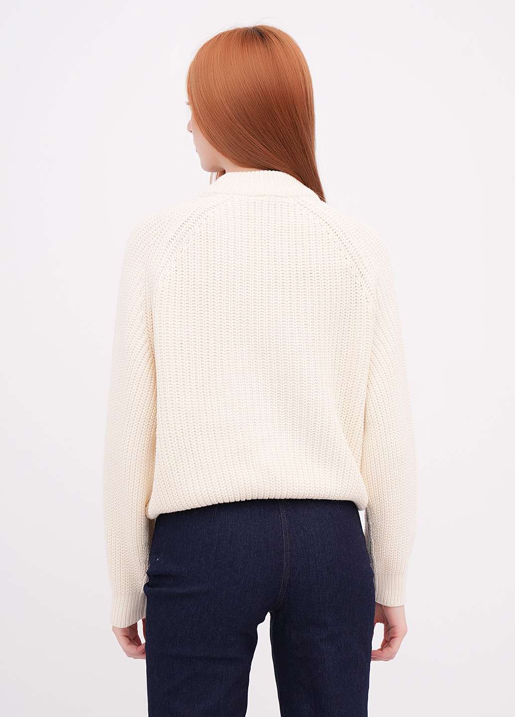 Кремовый зимний свитер EQUILIBRI