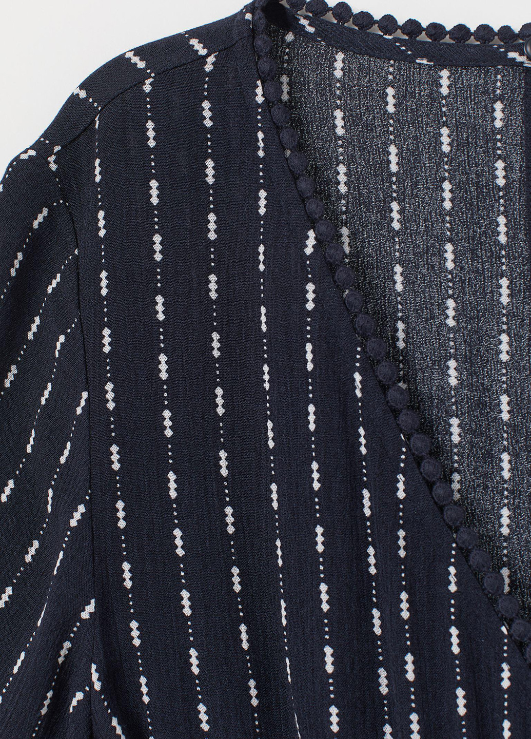 Комбінезон H&M комбінезон-шорти горошок темно-синій кежуал віскоза