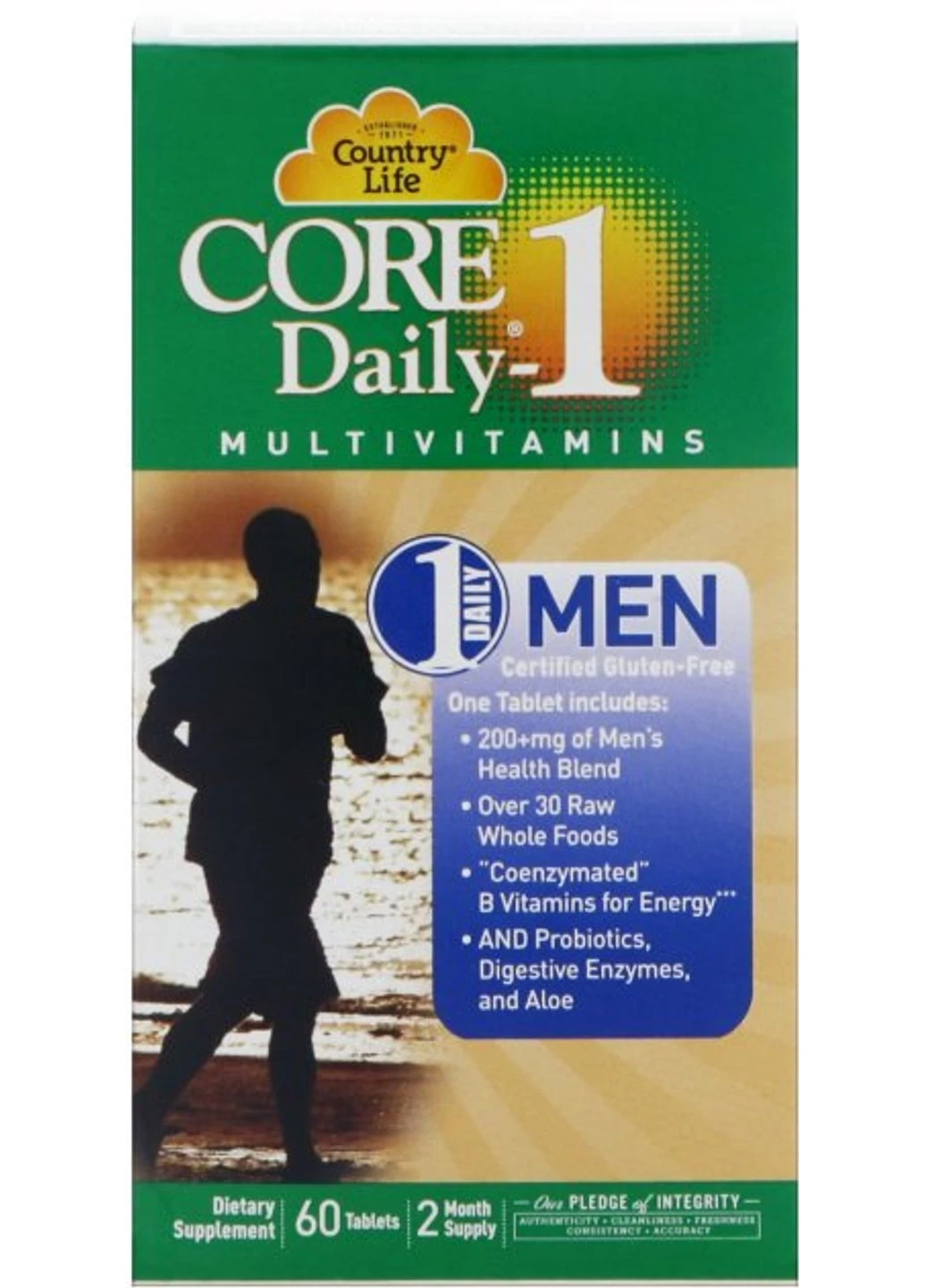Вітаміни для чоловіків Core Daily Multivitamins for men 60 капсул Country Life (255410403)