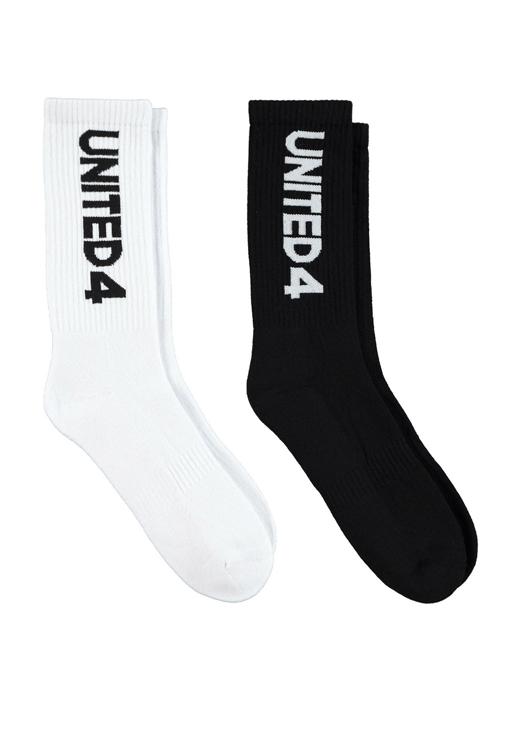 Чёрные носки (2 пары) UNITED4 логотипы (329059718)