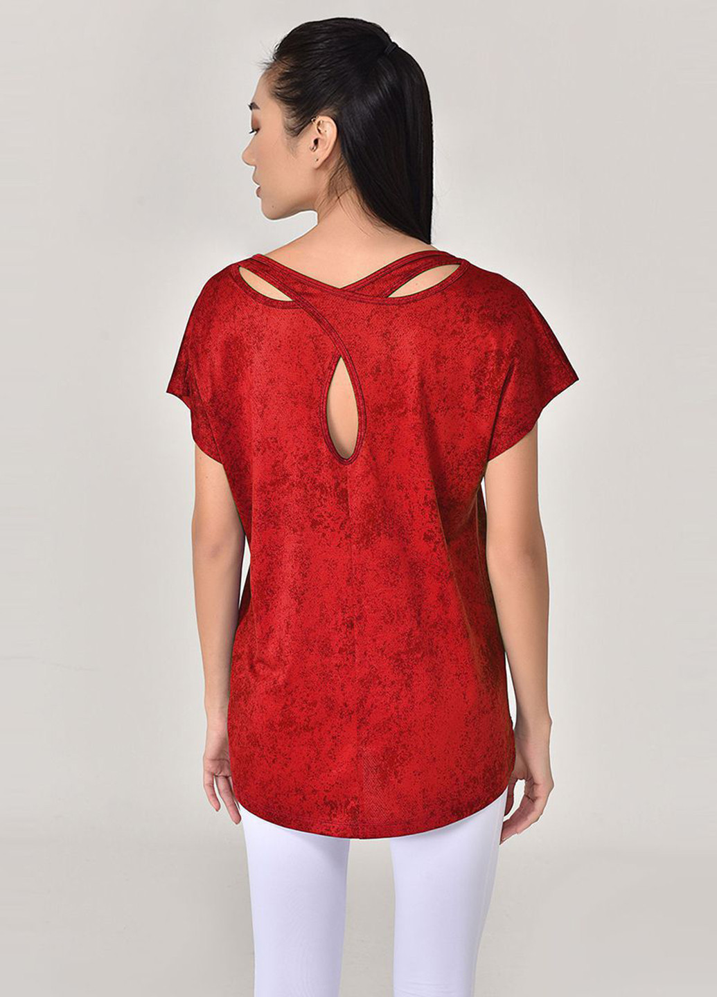 Красная летняя футболка Bilcee