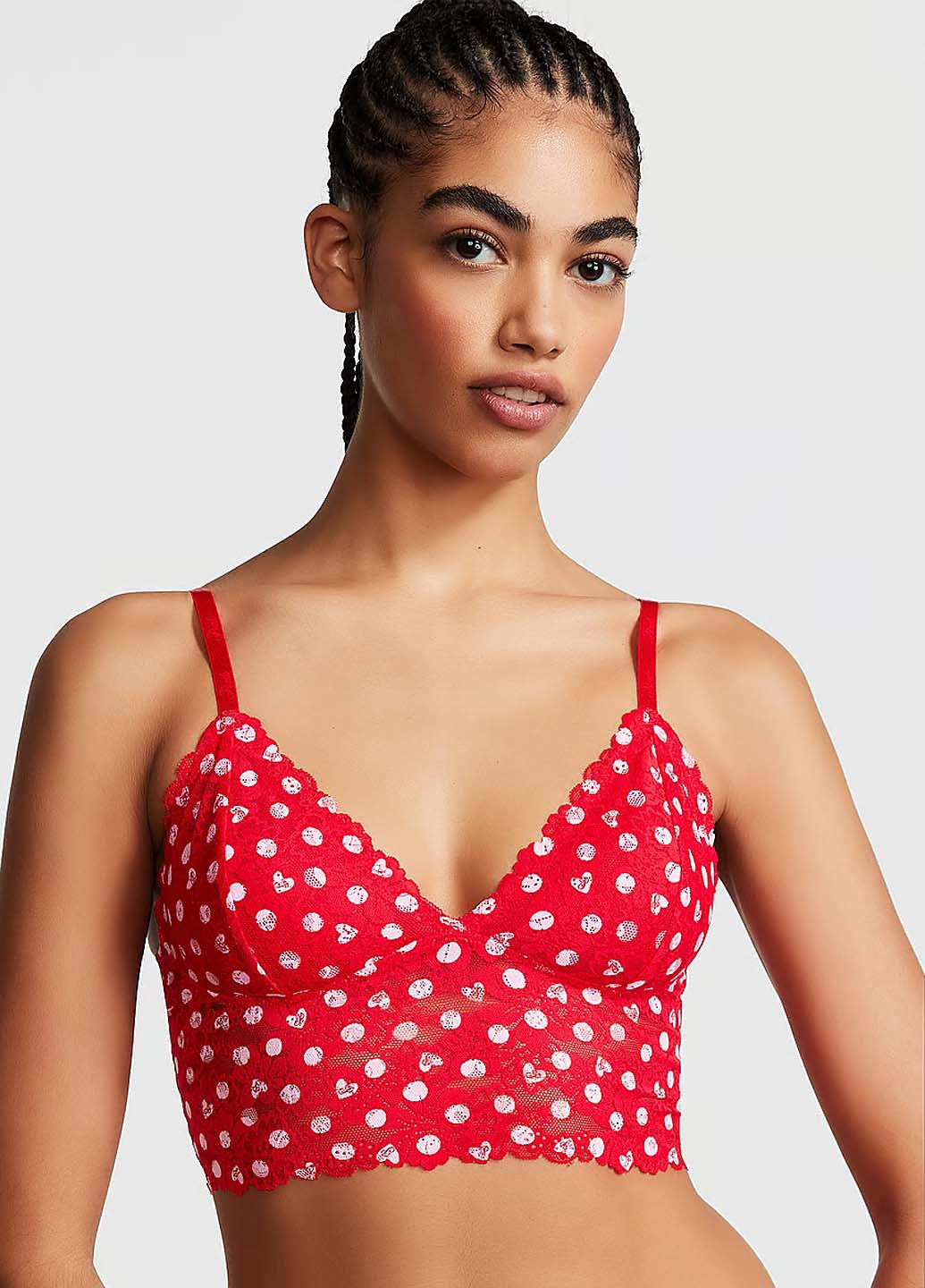 Красный демисезонный комплект (бюстгальтер, трусики) Victoria's Secret