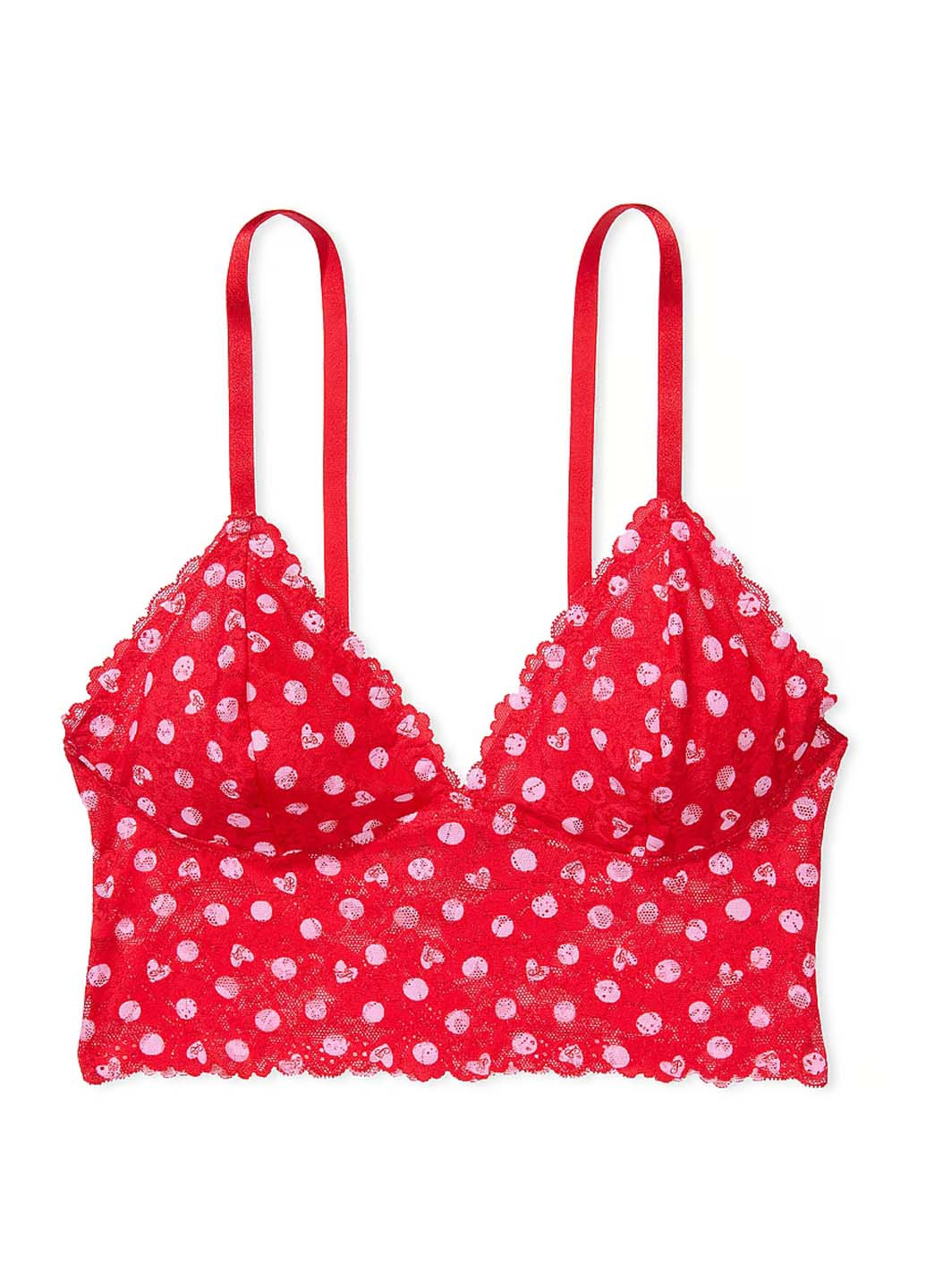 Красный демисезонный комплект (бюстгальтер, трусики) Victoria's Secret