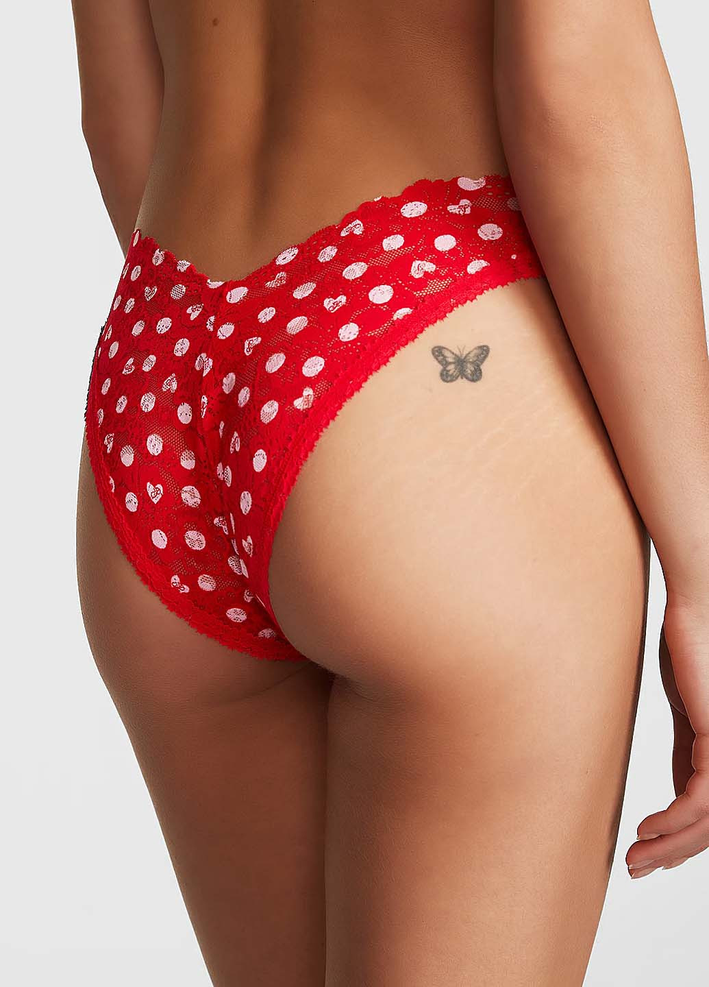 Красный демисезонный комплект (бюстгальтер, трусики) Victoria's Secret