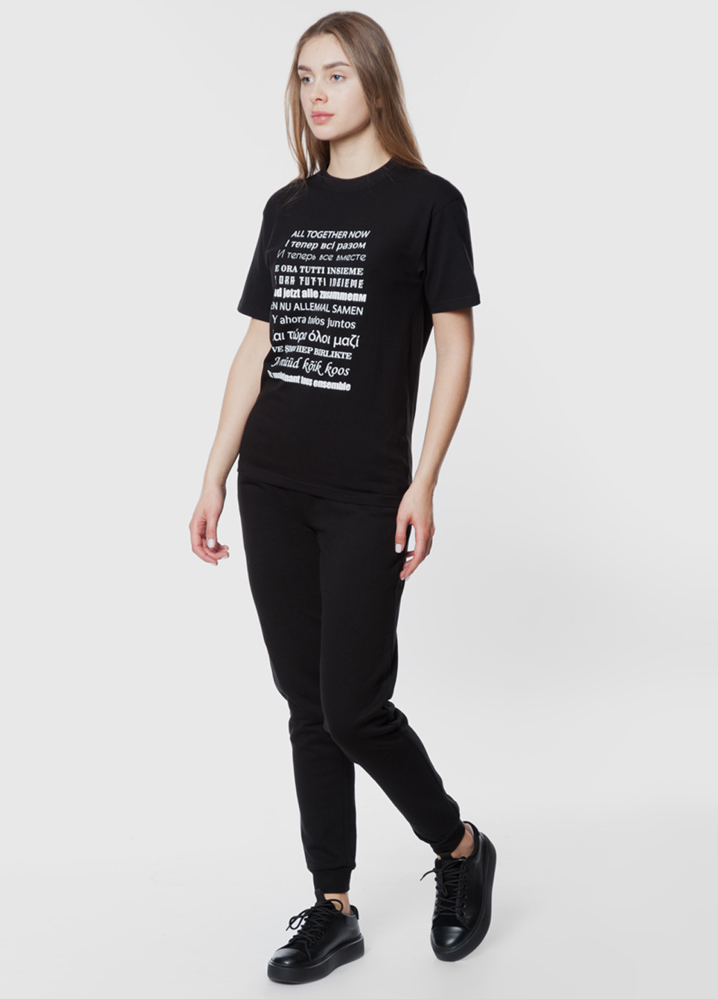 Чорна літня футболка жіноча Arber T-shirt W Overs WF8
