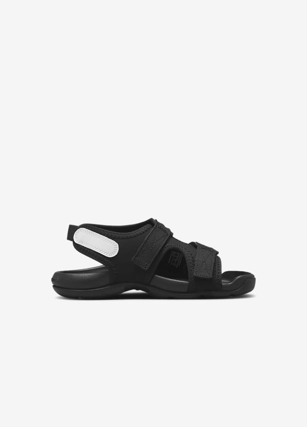 Черные кэжуал сандалии sunray adjust 6 (ps) dx5545-002 Nike на липучке
