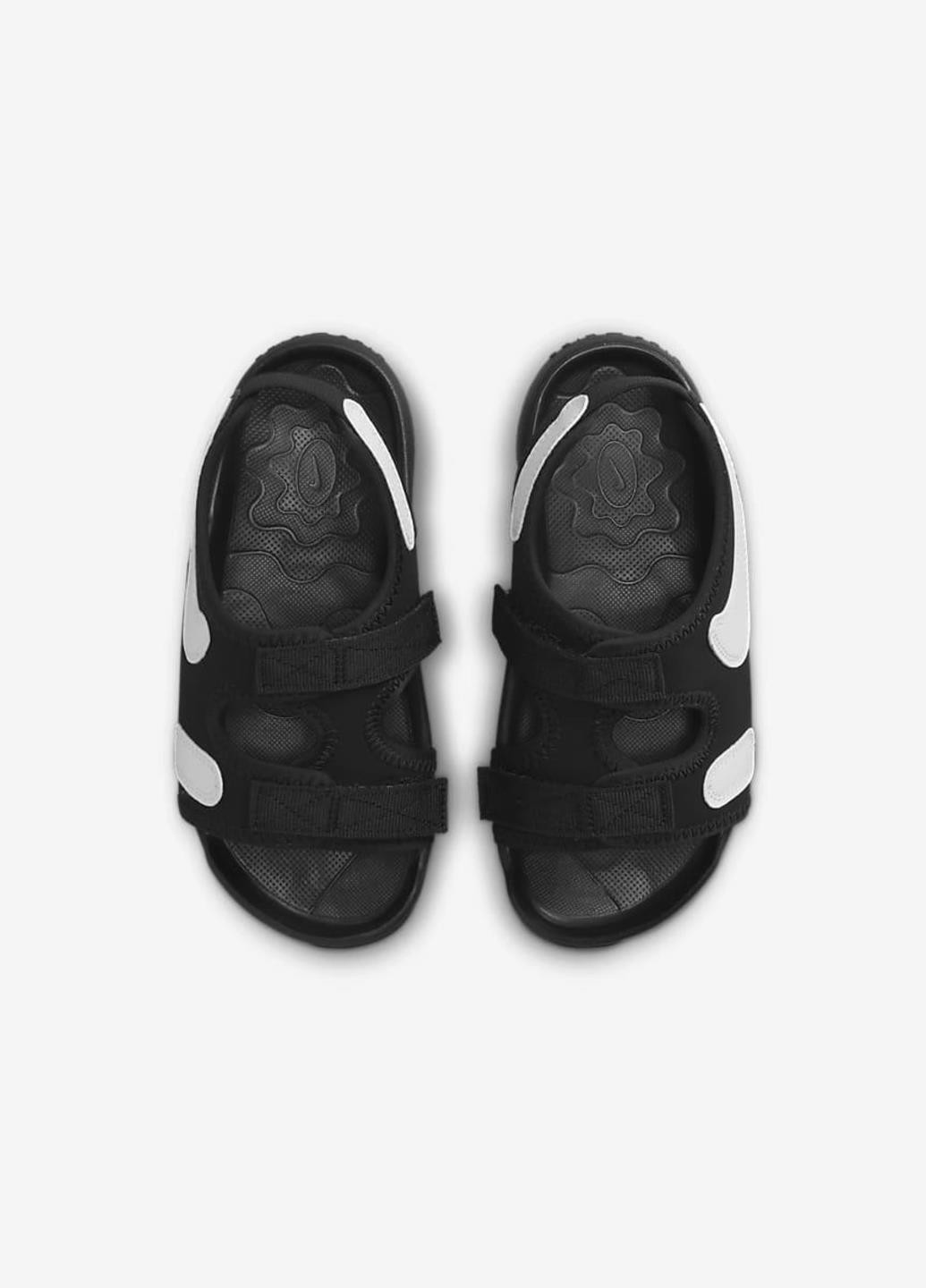 Черные кэжуал сандалии sunray adjust 6 (ps) dx5545-002 Nike на липучке