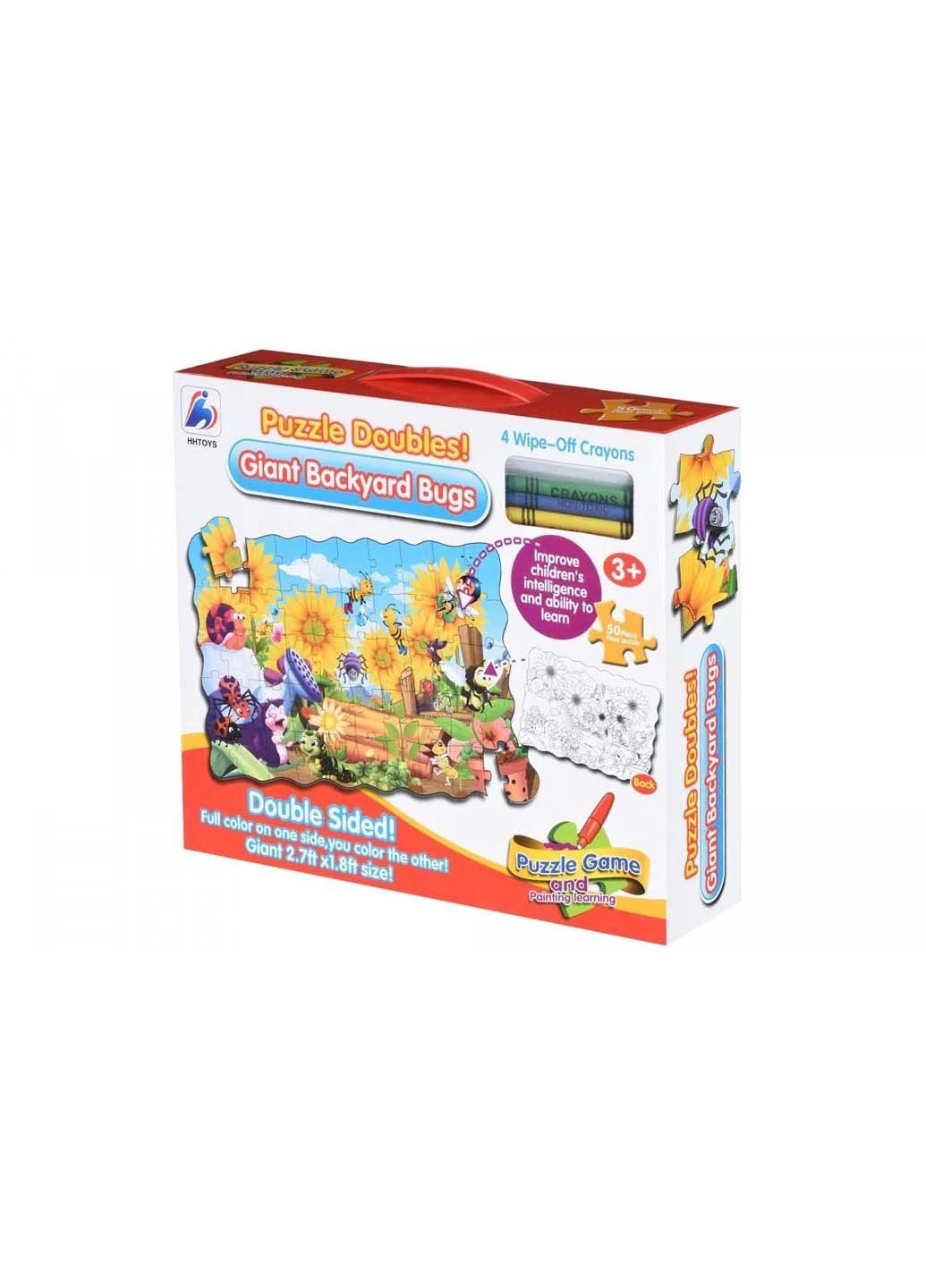 Пазл-розмальовка Жуки на задньому дворі Same Toy (253257647)
