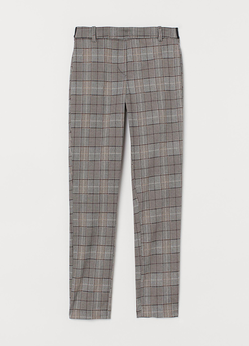 Светло-коричневые кэжуал демисезонные прямые, укороченные брюки H&M