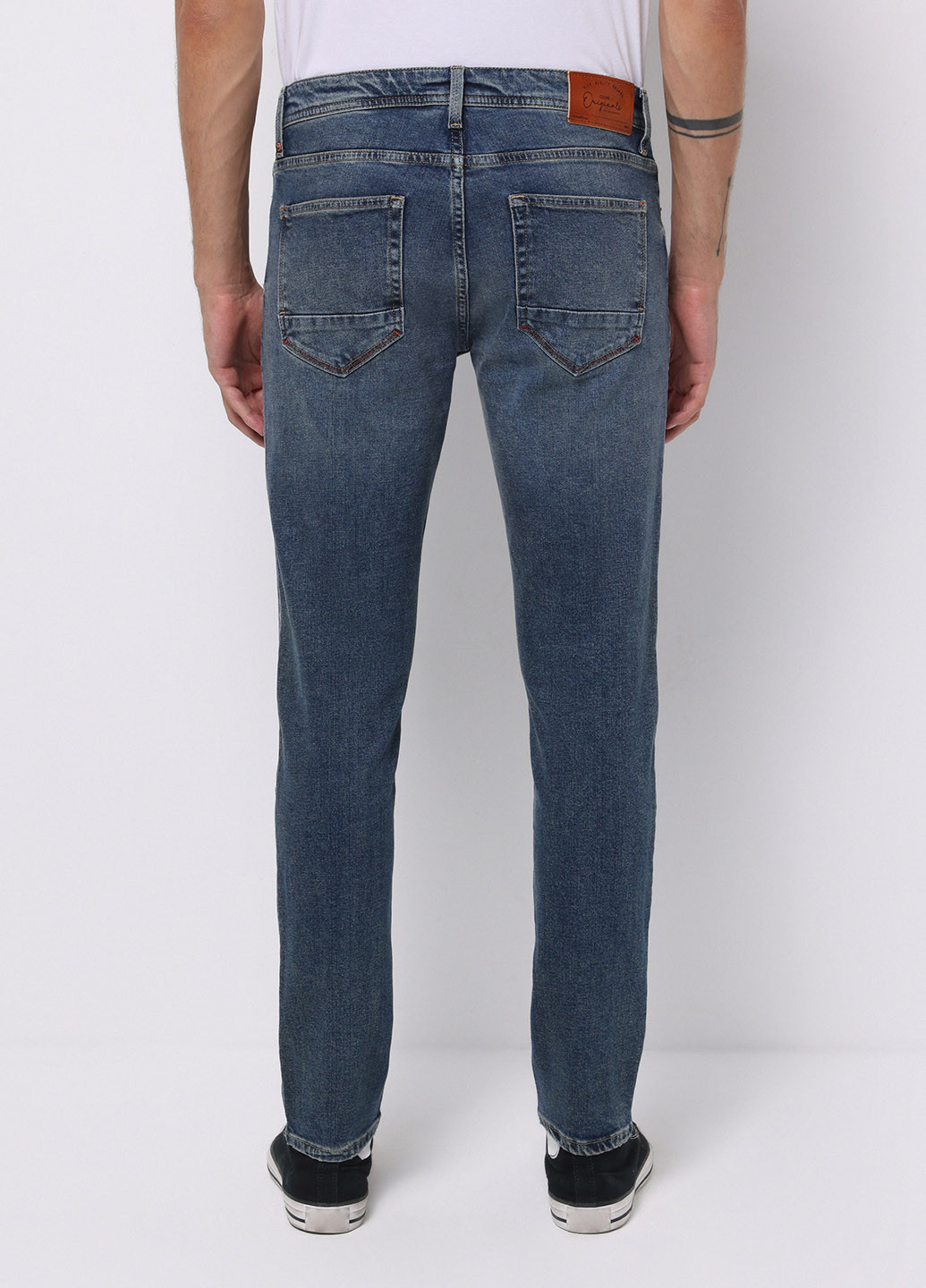 Синие демисезонные регюлар фит джинсы Colin's