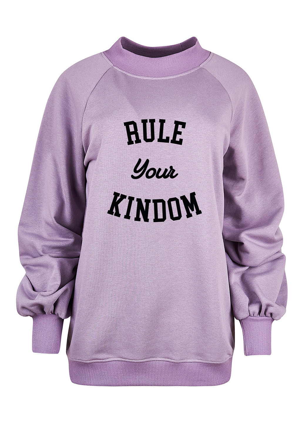 Сиреневый свитшот Garnamama надпись без декора (315448254)