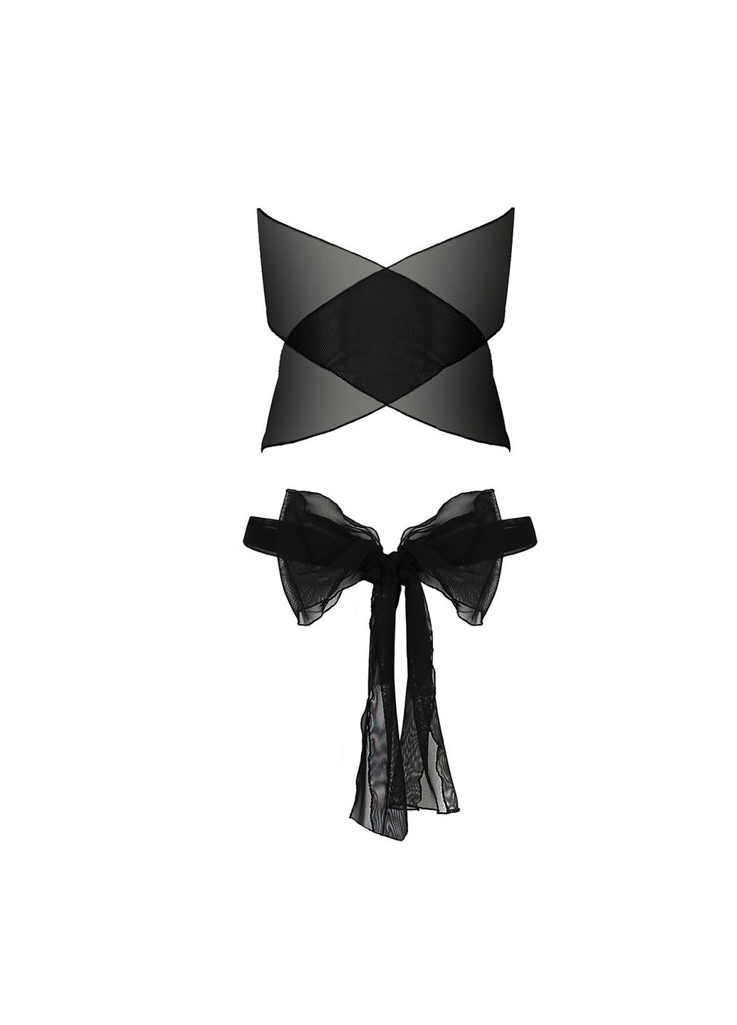 Комплект белья AMORE SET black - : стринги и лиф в виде подарочной ленты с бантом Passion (255690829)