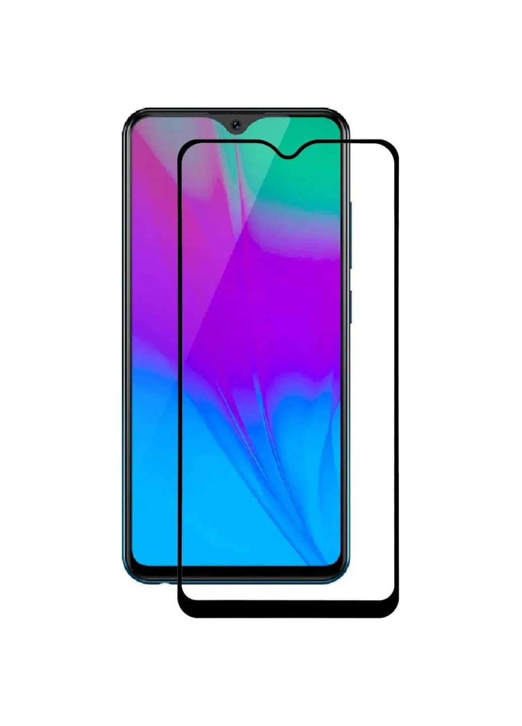 Стекло защитное Vivo Y91c Black (703948) BeCover (249599910)