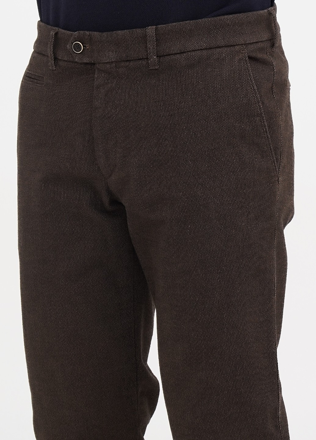 Темно-коричневые кэжуал демисезонные прямые брюки Lagrand