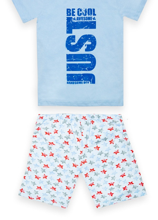 Голубая всесезон детская летняя пижама для мальчика pgm-22-4 *be cool* Габби