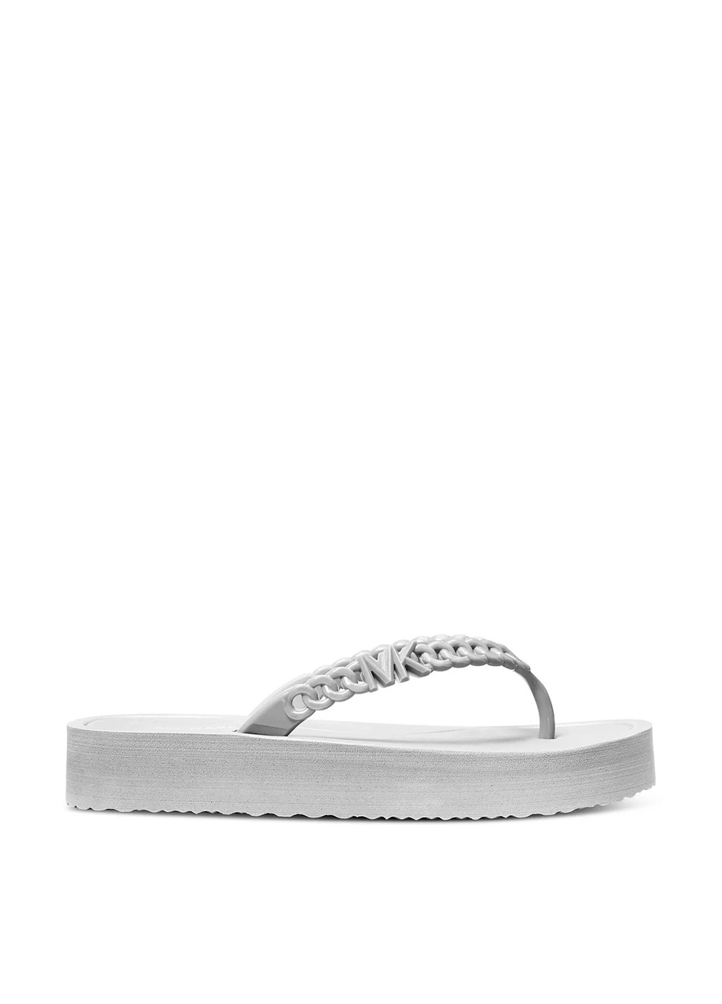 Серебряные кэжуал вьетнамки Michael Kors с логотипом