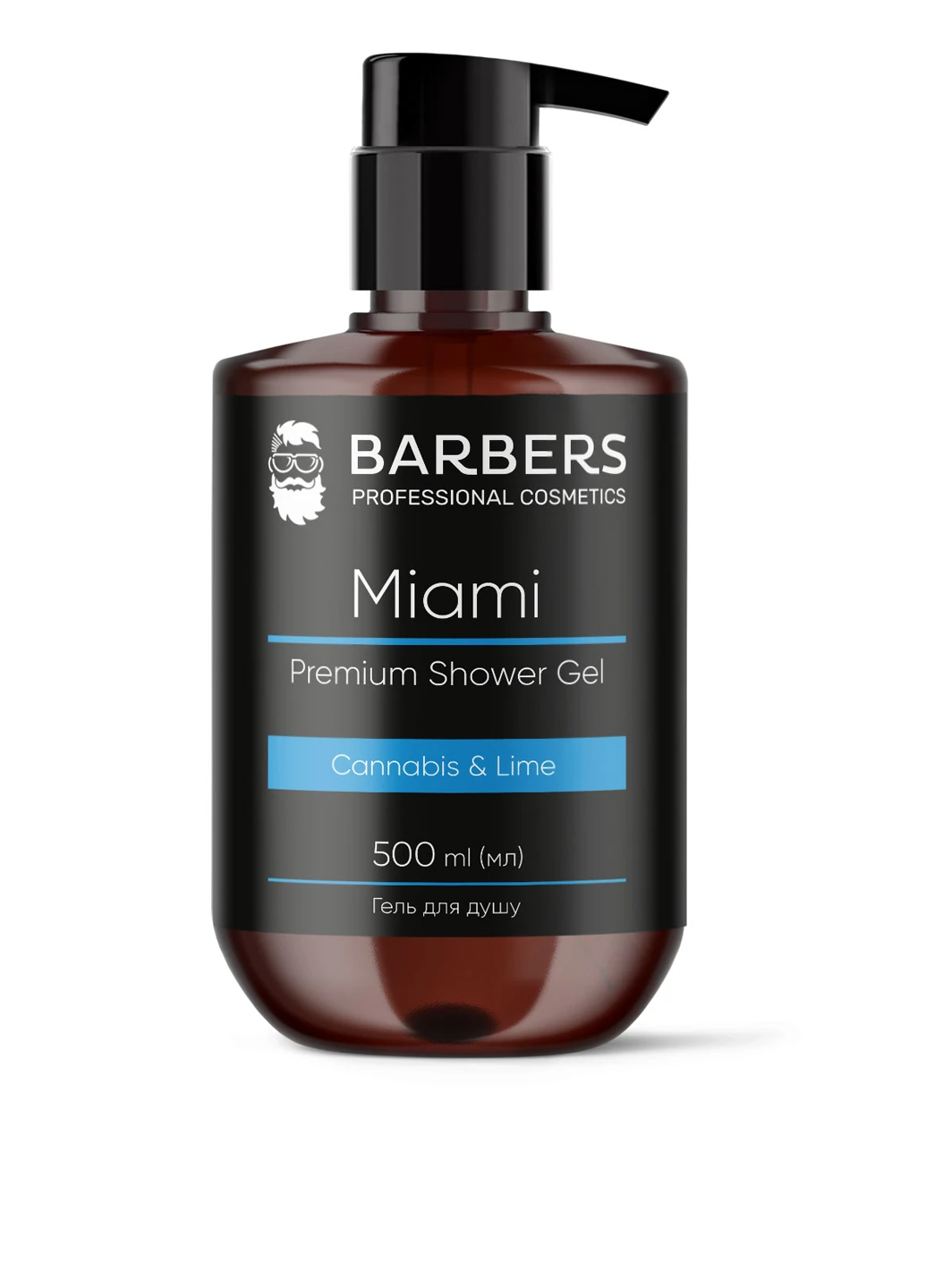 Гель для душа Miami, 500 мл Barbers (304726698)