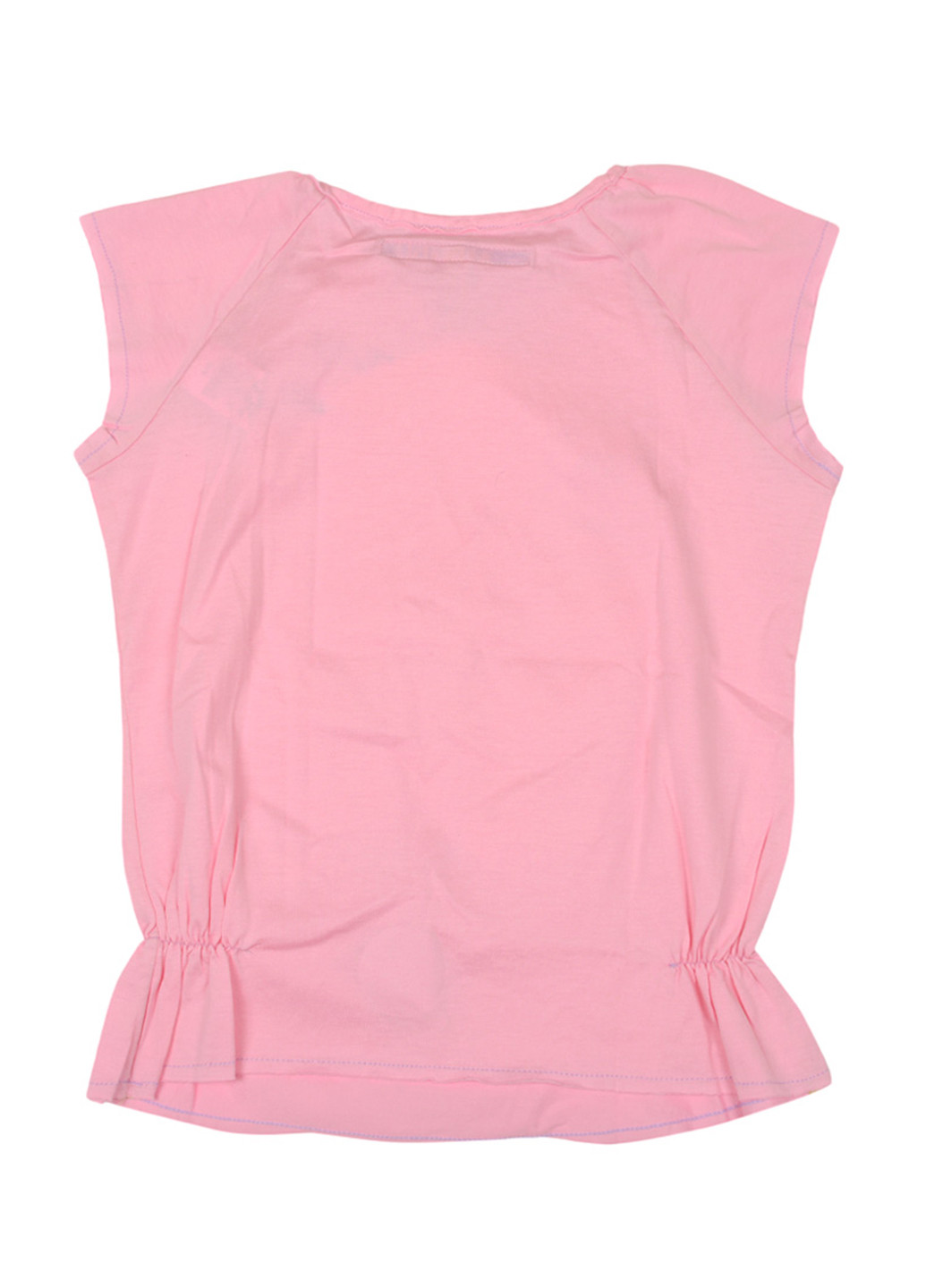 Розовая летняя футболка с коротким рукавом Miss Sixty