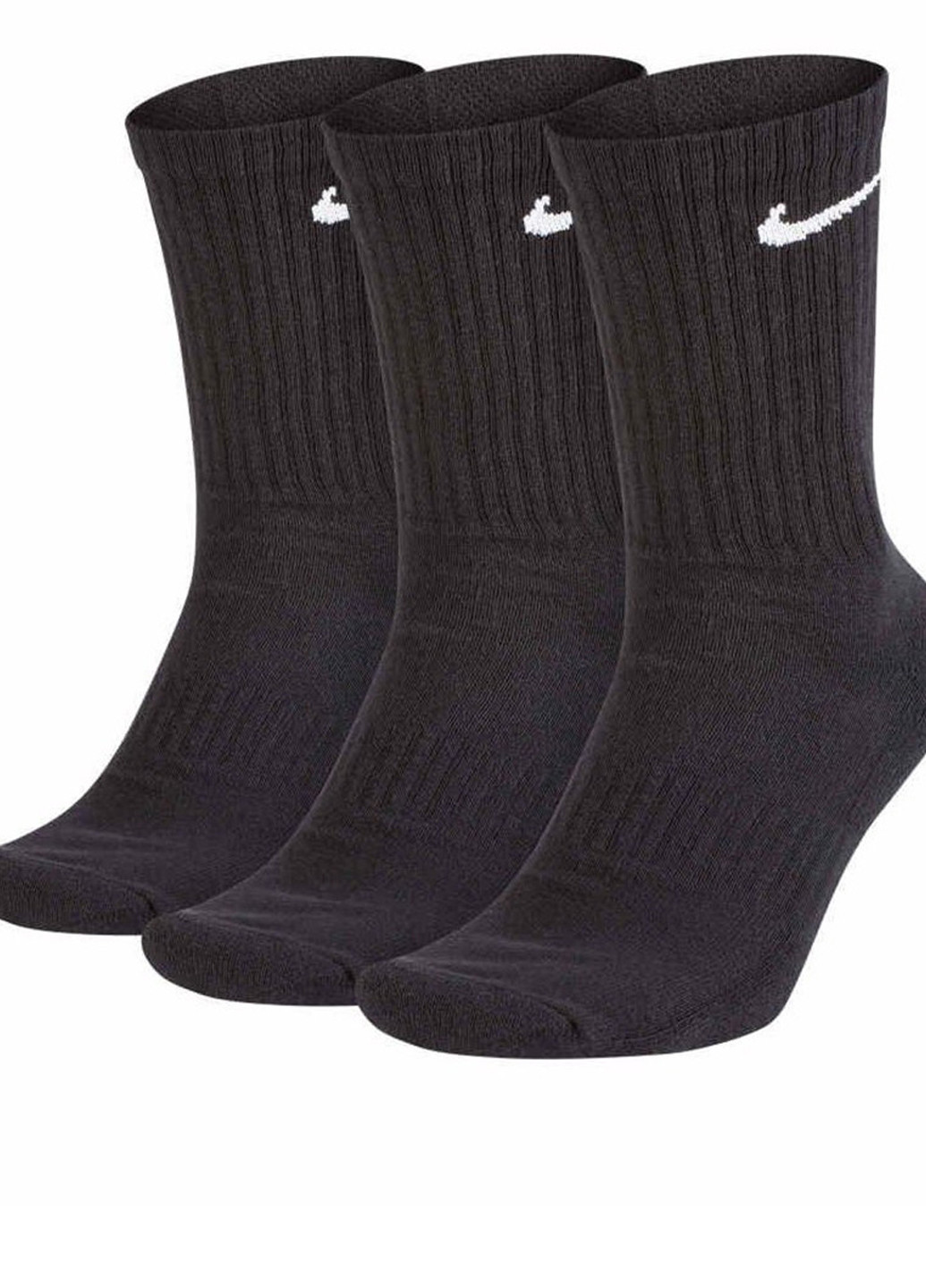 Чорні шкарпетки (3 пари) sx7666-010 Nike логотипи (314296169)