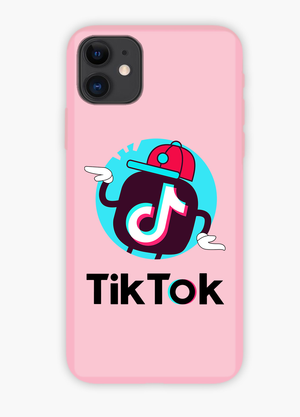 Чехол силиконовый Apple Iphone X ТикТок (TikTok) (6129-1712) MobiPrint (219559065)