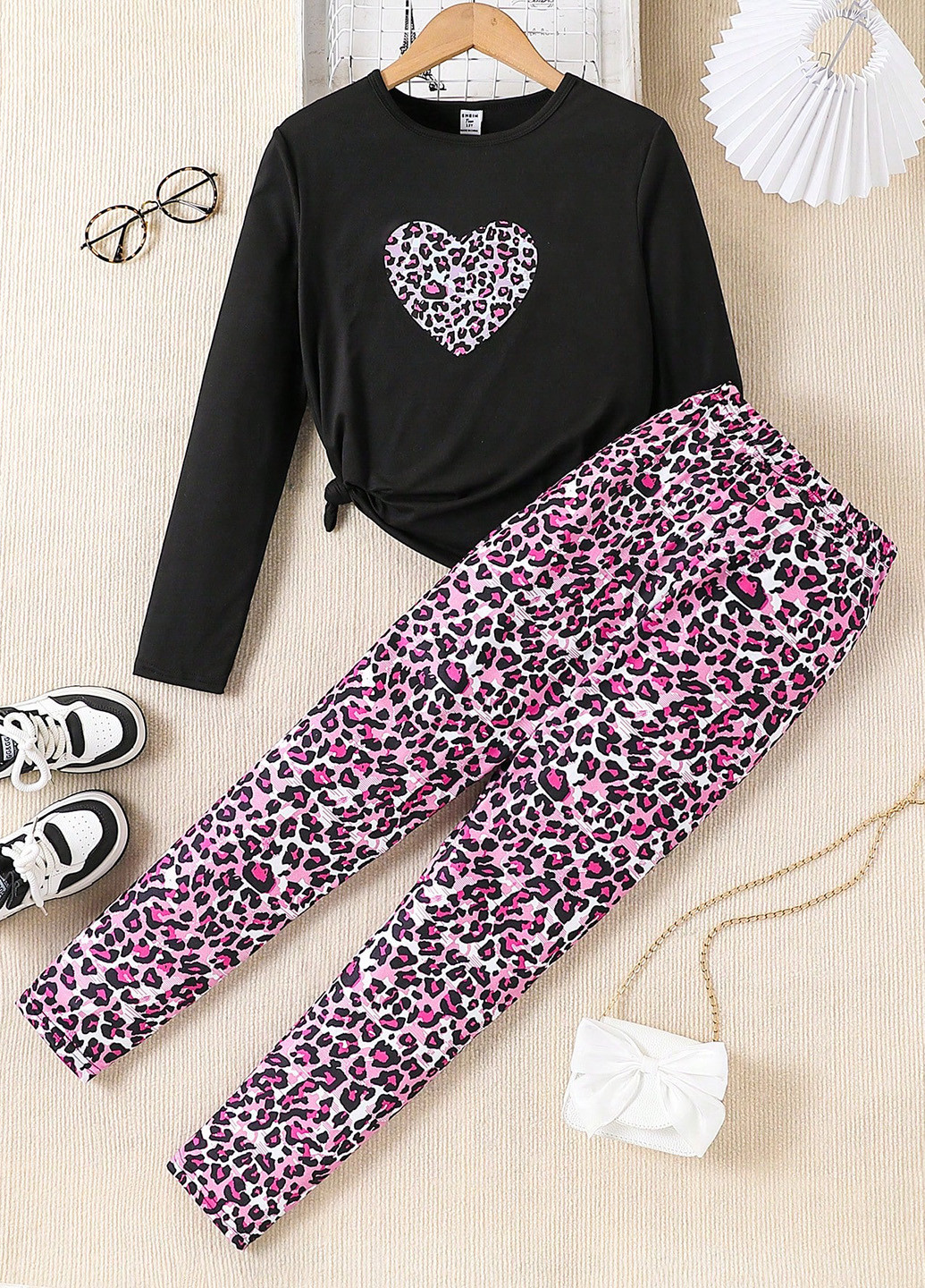 Ліловий демісезонний костюм (лонгслів, штани) брючний SHEIN